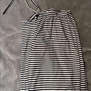 Striped Black and White Lounge Pants
